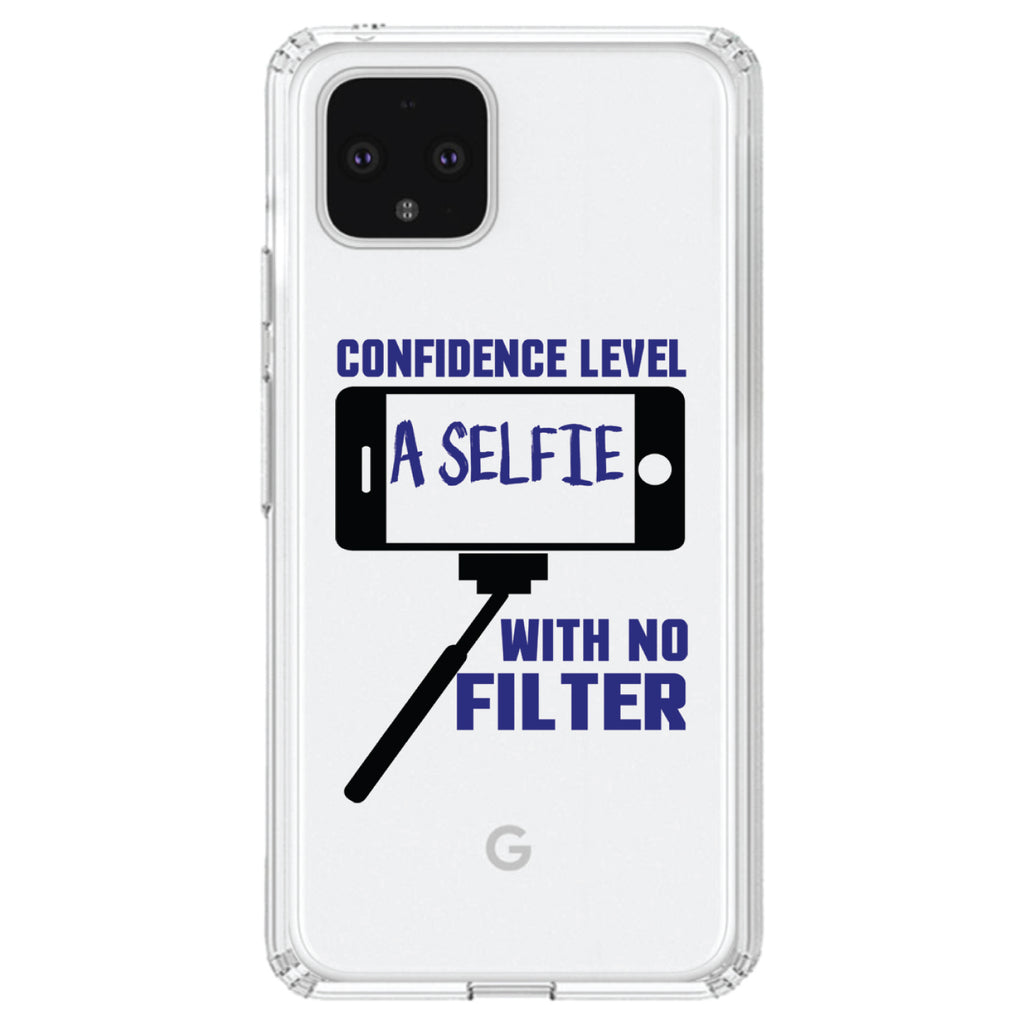 Confidence Level Selfie with No Filter Clear Shockproof iPhone Case, view 24