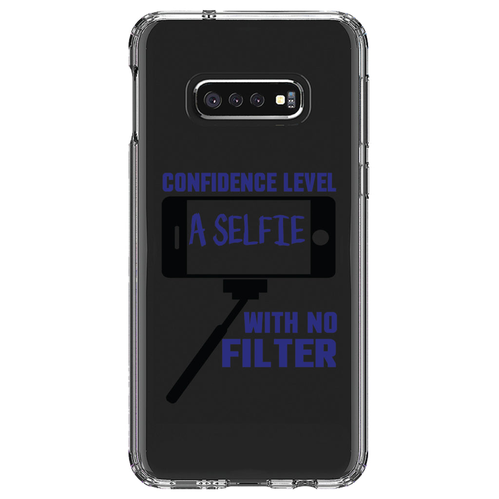 Confidence Level Selfie with No Filter Clear Shockproof iPhone Case, view 18