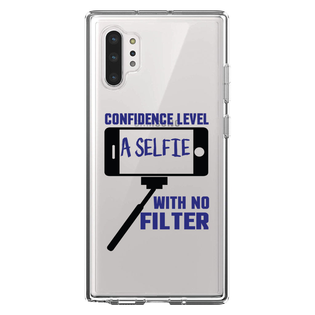 Confidence Level Selfie with No Filter Clear Shockproof iPhone Case, view 10