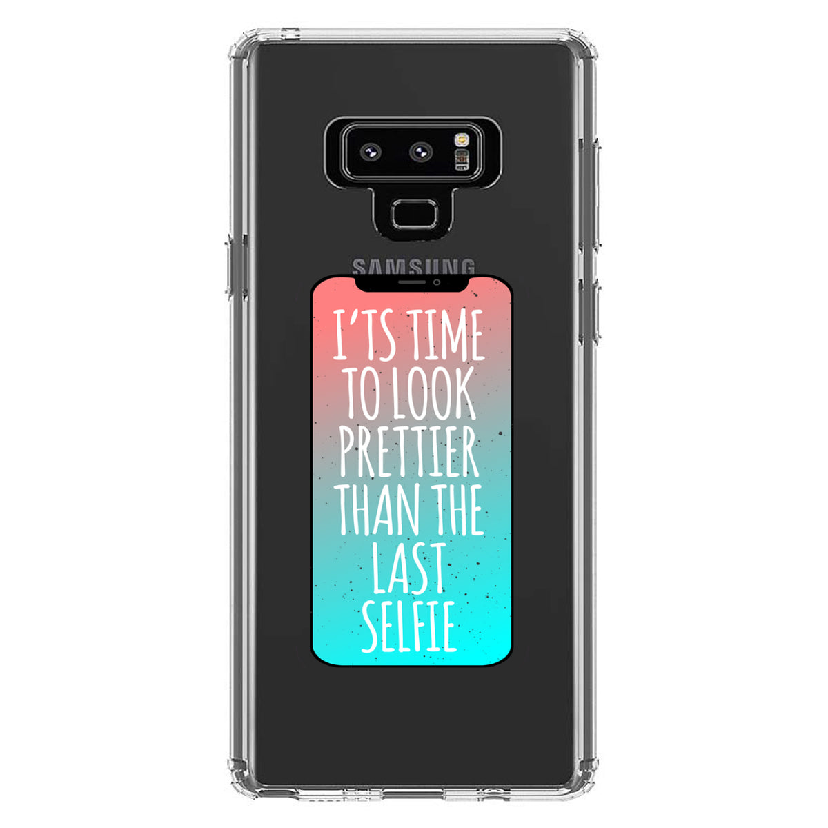 Time To Look Prettier Than the Last Selfie Clear Shockproof iPhone Case, view 11