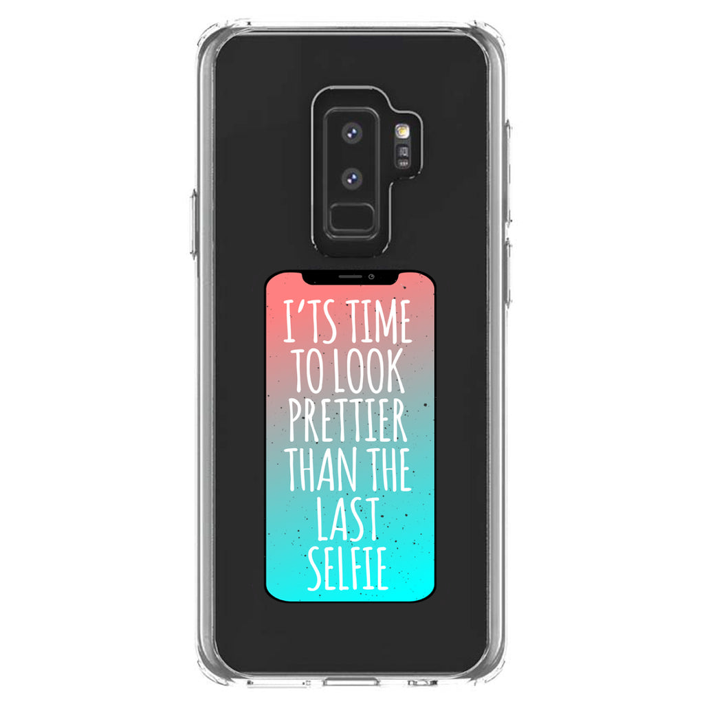 Time To Look Prettier Than the Last Selfie Clear Shockproof iPhone Case, view 20