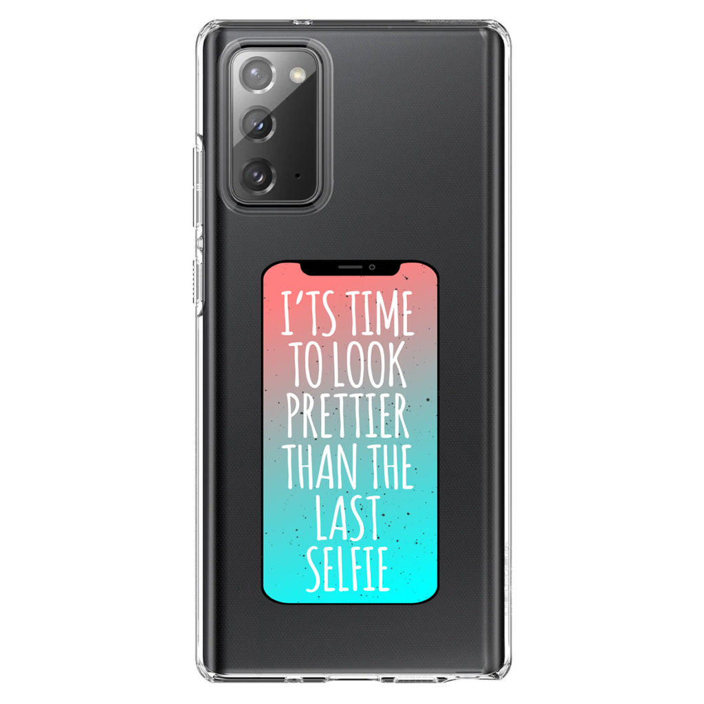 Time To Look Prettier Than the Last Selfie Clear Shockproof iPhone Case, view 8