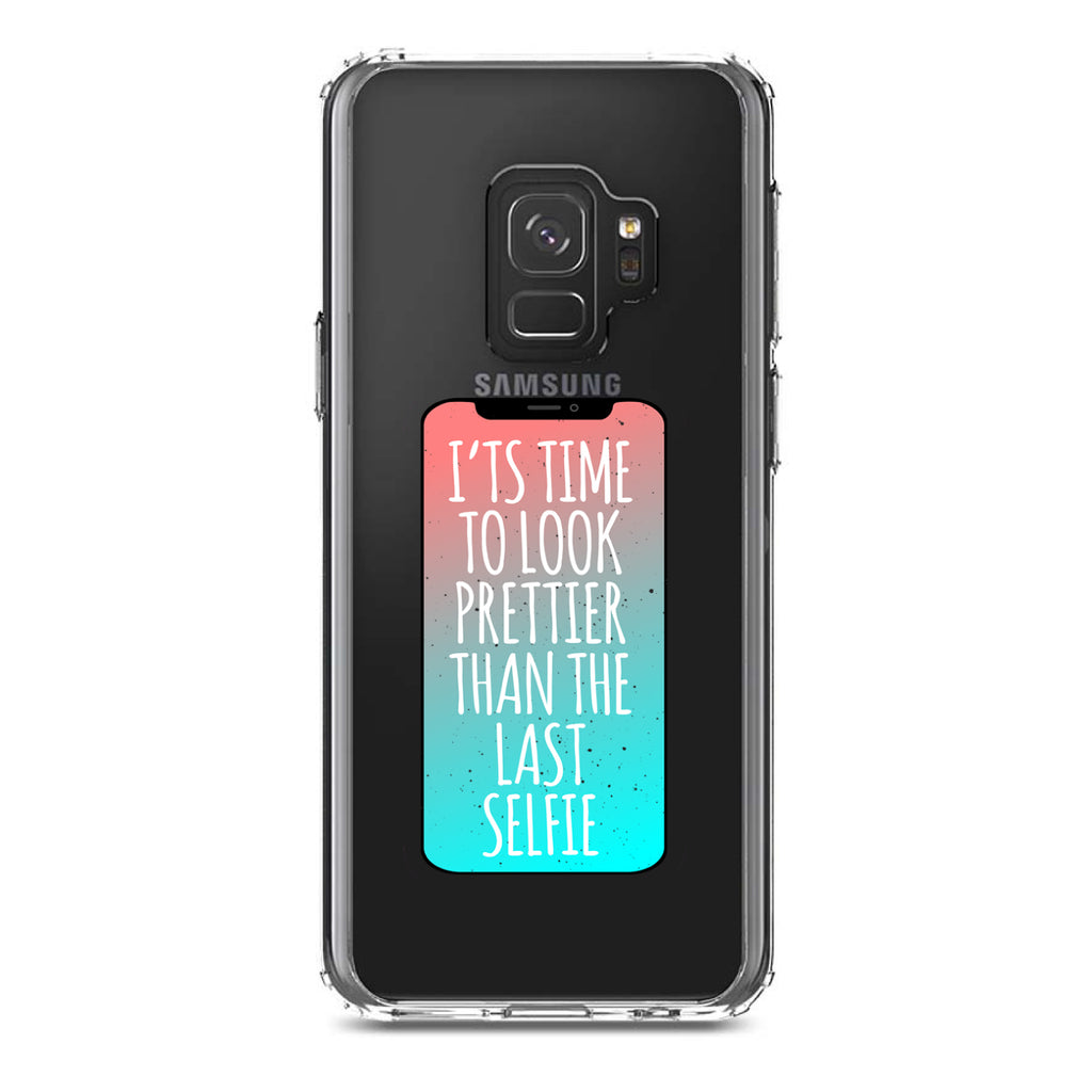 Time To Look Prettier Than the Last Selfie Clear Shockproof iPhone Case, view 19
