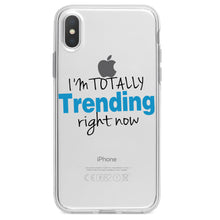 DistinctInk® Clear Shockproof Hybrid Case for Apple iPhone / Samsung Galaxy / Google Pixel - I'm Totally Trending Right Now
