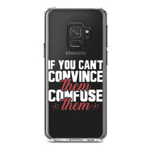 DistinctInk® Clear Shockproof Hybrid Case for Apple iPhone / Samsung Galaxy / Google Pixel - If You Can't Convince Them Confuse Them