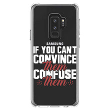 DistinctInk® Clear Shockproof Hybrid Case for Apple iPhone / Samsung Galaxy / Google Pixel - If You Can't Convince Them Confuse Them