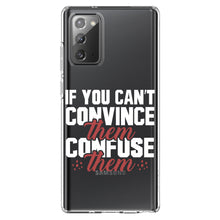 DistinctInk® Clear Shockproof Hybrid Case for Apple iPhone / Samsung Galaxy / Google Pixel - If You Can't Convince Them Confuse Them