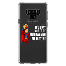 DistinctInk® Clear Shockproof Hybrid Case for Apple iPhone / Samsung Galaxy / Google Pixel - It's Ok Not To Be Superwoman All The Time
