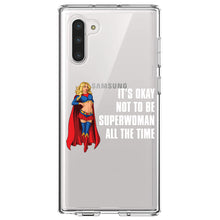 DistinctInk® Clear Shockproof Hybrid Case for Apple iPhone / Samsung Galaxy / Google Pixel - It's Ok Not To Be Superwoman All The Time