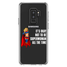 DistinctInk® Clear Shockproof Hybrid Case for Apple iPhone / Samsung Galaxy / Google Pixel - It's Ok Not To Be Superwoman All The Time