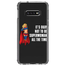 DistinctInk® Clear Shockproof Hybrid Case for Apple iPhone / Samsung Galaxy / Google Pixel - It's Ok Not To Be Superwoman All The Time