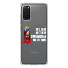 DistinctInk® Clear Shockproof Hybrid Case for Apple iPhone / Samsung Galaxy / Google Pixel - It's Ok Not To Be Superwoman All The Time