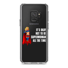 DistinctInk® Clear Shockproof Hybrid Case for Apple iPhone / Samsung Galaxy / Google Pixel - It's Ok Not To Be Superwoman All The Time