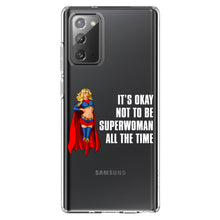 DistinctInk® Clear Shockproof Hybrid Case for Apple iPhone / Samsung Galaxy / Google Pixel - It's Ok Not To Be Superwoman All The Time