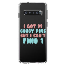 DistinctInk® Clear Shockproof Hybrid Case for Apple iPhone / Samsung Galaxy / Google Pixel - I Got 99 Bobby Pins But I Can't Find 1