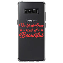 DistinctInk® Clear Shockproof Hybrid Case for Apple iPhone / Samsung Galaxy / Google Pixel - Be Your Own Kind of Beautiful