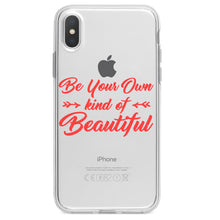 DistinctInk® Clear Shockproof Hybrid Case for Apple iPhone / Samsung Galaxy / Google Pixel - Be Your Own Kind of Beautiful