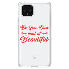DistinctInk® Clear Shockproof Hybrid Case for Apple iPhone / Samsung Galaxy / Google Pixel - Be Your Own Kind of Beautiful