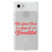 DistinctInk® Clear Shockproof Hybrid Case for Apple iPhone / Samsung Galaxy / Google Pixel - Be Your Own Kind of Beautiful