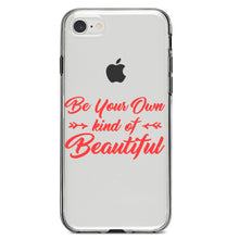 DistinctInk® Clear Shockproof Hybrid Case for Apple iPhone / Samsung Galaxy / Google Pixel - Be Your Own Kind of Beautiful