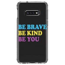 DistinctInk® Clear Shockproof Hybrid Case for Apple iPhone / Samsung Galaxy / Google Pixel - Be Brave Be Kind Be You