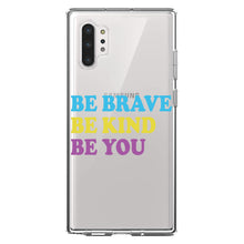 DistinctInk® Clear Shockproof Hybrid Case for Apple iPhone / Samsung Galaxy / Google Pixel - Be Brave Be Kind Be You