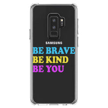 DistinctInk® Clear Shockproof Hybrid Case for Apple iPhone / Samsung Galaxy / Google Pixel - Be Brave Be Kind Be You