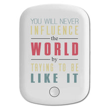 DistinctInk Magnetic Battery Pack, Wireless Portable Charger with USB-C Cable, Compatible with MagSafe iPhone 14 / 13 / 12 Series - Never Influence The World Try to Be Like It
