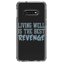 DistinctInk® Clear Shockproof Hybrid Case for Apple iPhone / Samsung Galaxy / Google Pixel - Living Well is The Best Revenge