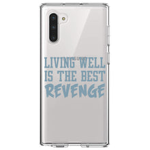 DistinctInk® Clear Shockproof Hybrid Case for Apple iPhone / Samsung Galaxy / Google Pixel - Living Well is The Best Revenge