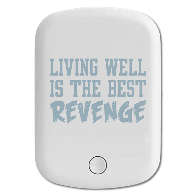 DistinctInk Magnetic Battery Pack, Wireless Portable Charger with USB-C Cable, Compatible with MagSafe iPhone 14 / 13 / 12 Series - Living Well is The Best Revenge