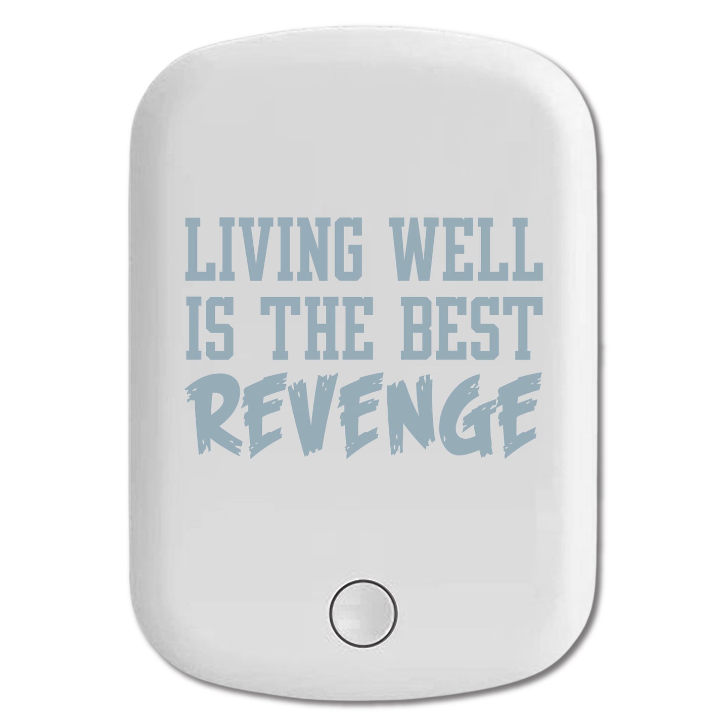 DistinctInk Magnetic Battery Pack, Wireless Portable Charger with USB-C Cable, Compatible with MagSafe iPhone 14 / 13 / 12 Series - Living Well is The Best Revenge