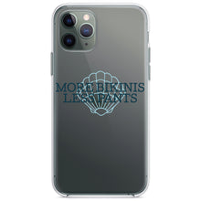 DistinctInk® Clear Shockproof Hybrid Case for Apple iPhone / Samsung Galaxy / Google Pixel - More Bikinis Less Pants