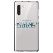 DistinctInk® Clear Shockproof Hybrid Case for Apple iPhone / Samsung Galaxy / Google Pixel - More Bikinis Less Pants