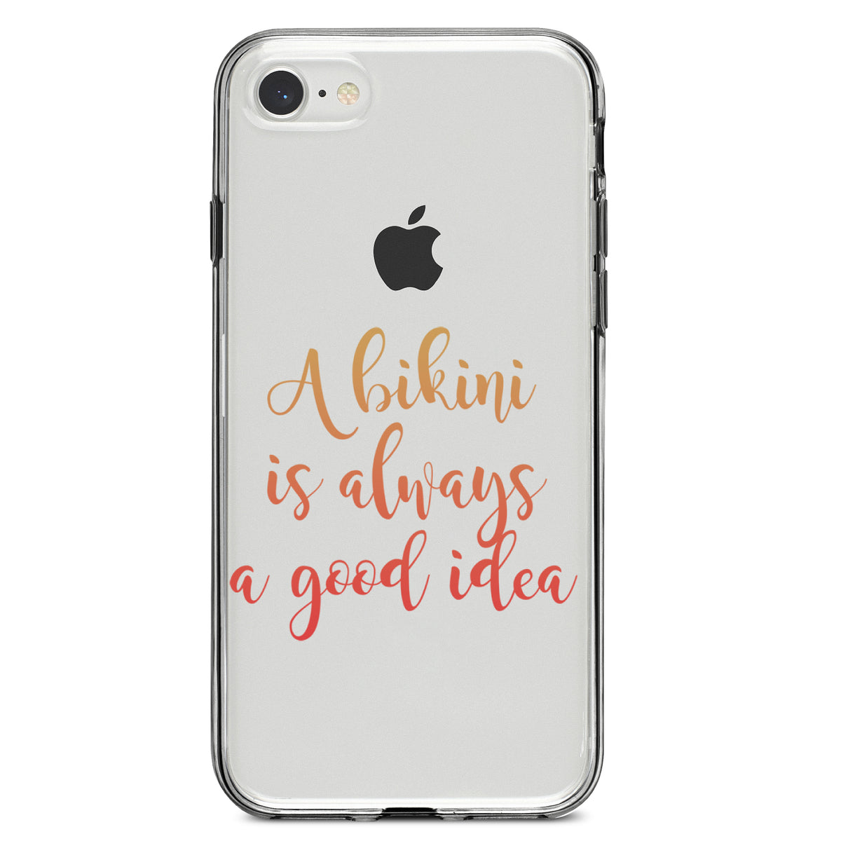 A Bikini is Always a Good Idea Clear Shockproof iPhone Case, view 5