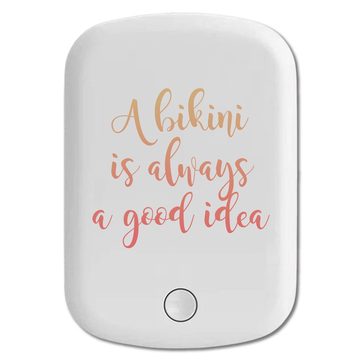 DistinctInk Magnetic Battery Pack, Wireless Portable Charger with USB-C Cable, Compatible with MagSafe iPhone 14 / 13 / 12 Series - A Bikini is Always a Good Idea