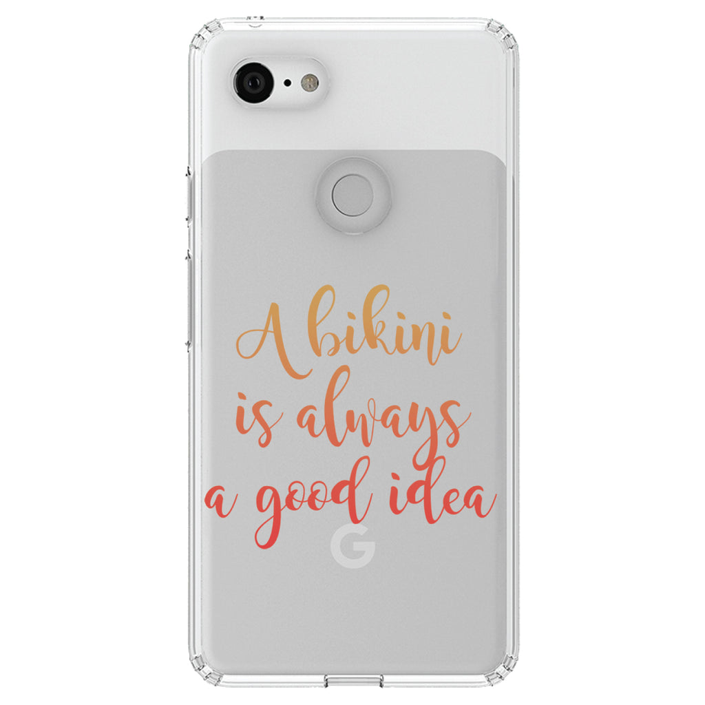 A Bikini is Always a Good Idea Clear Shockproof iPhone Case, view 22