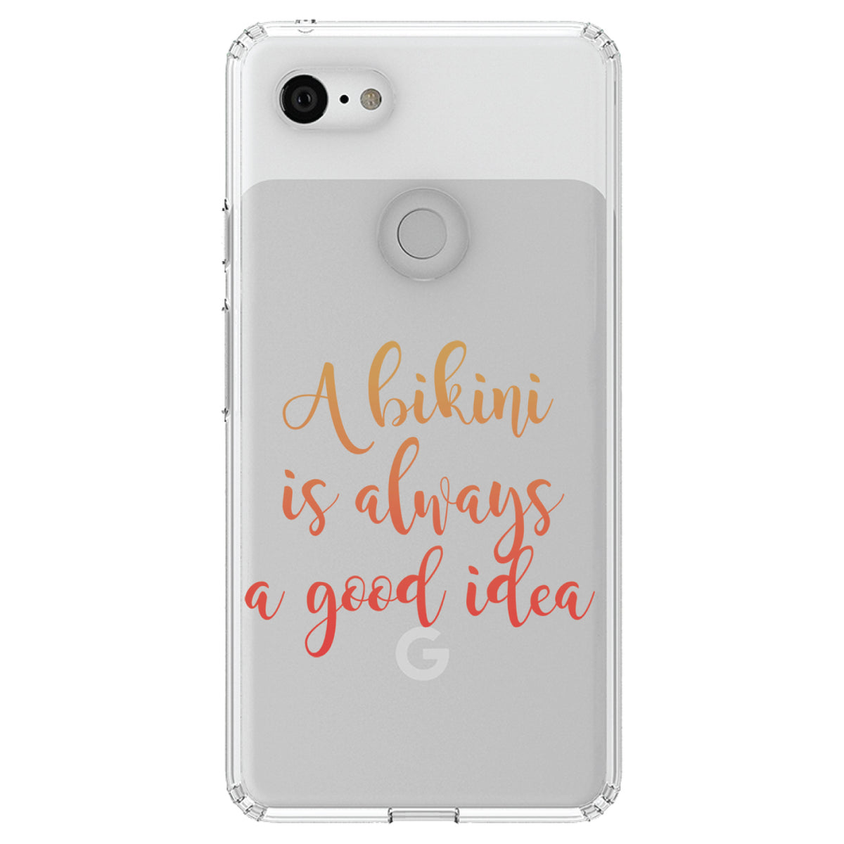 A Bikini is Always a Good Idea Clear Shockproof iPhone Case, view 22
