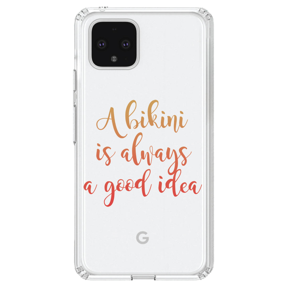 A Bikini is Always a Good Idea Clear Shockproof iPhone Case, view 24