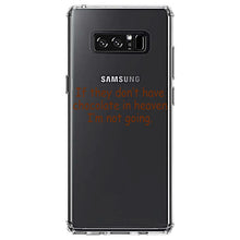 DistinctInk® Clear Shockproof Hybrid Case for Apple iPhone / Samsung Galaxy / Google Pixel - If No Chocolate in Heaven I'm Not Going