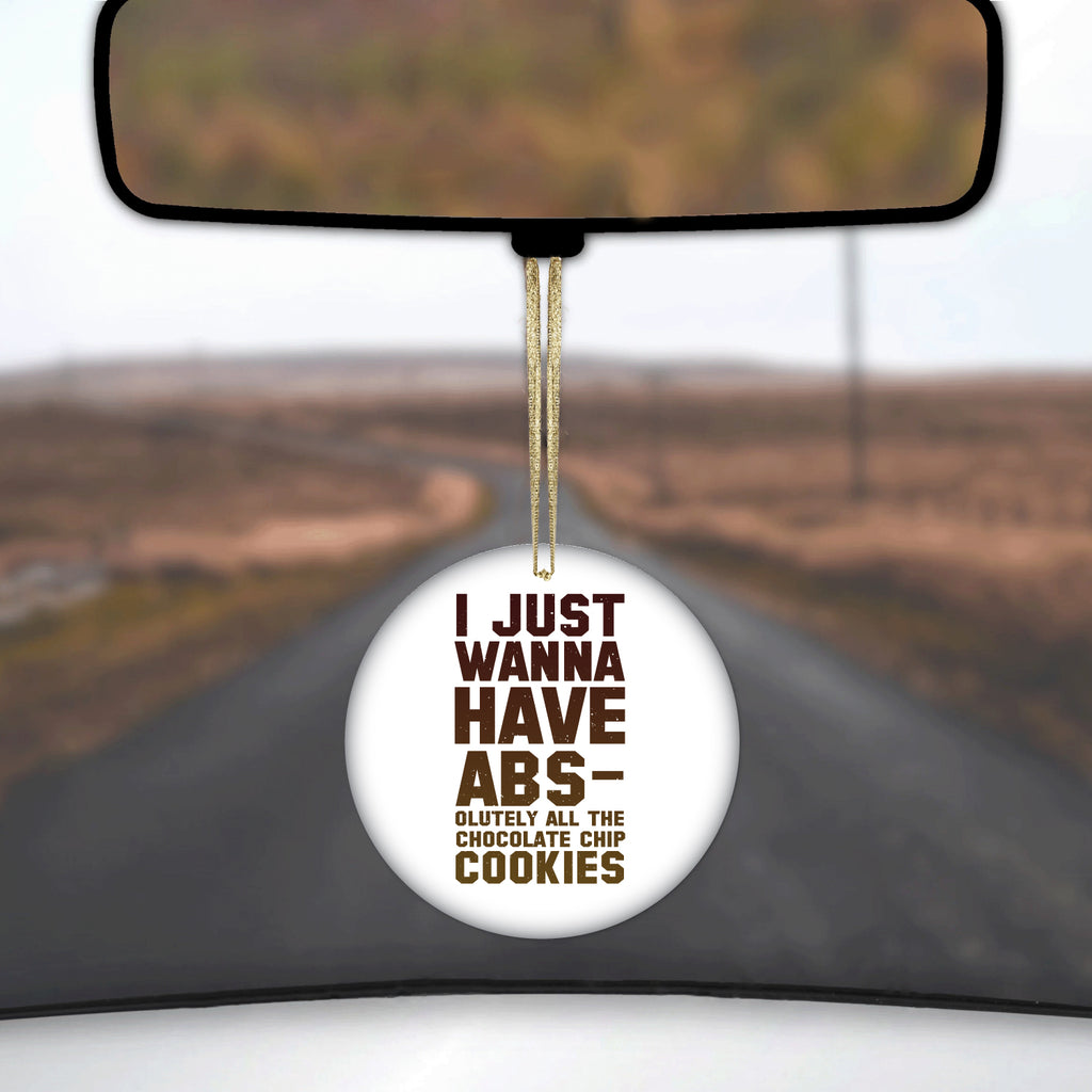 I Just Wanna Have ABS-olutely All The Cookies Ceramic Ornament, view 3