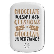 DistinctInk Magnetic Battery Pack, Wireless Portable Charger with USB-C Cable, Compatible with MagSafe iPhone 14 / 13 / 12 Series - Chocolate Doesn't Ask Questions Understands