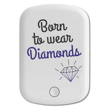 DistinctInk Magnetic Battery Pack, Wireless Portable Charger with USB-C Cable, Compatible with MagSafe iPhone 14 / 13 / 12 Series - Born to Wear Diamonds