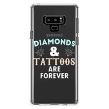 DistinctInk® Clear Shockproof Hybrid Case for Apple iPhone / Samsung Galaxy / Google Pixel - Diamonds and Tattoos Are Forever