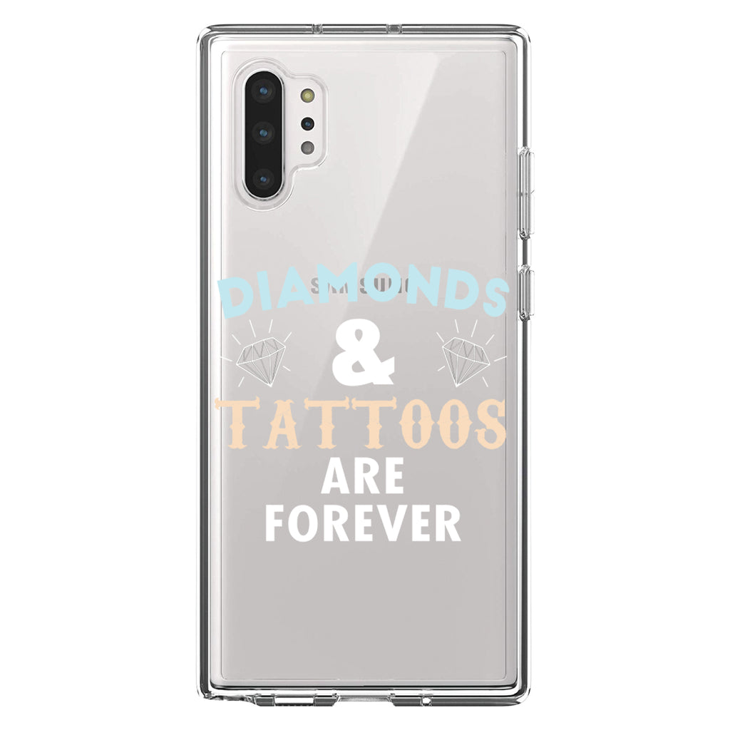 Diamonds and Tattoos Are Forever Clear Shockproof iPhone Case, view 10