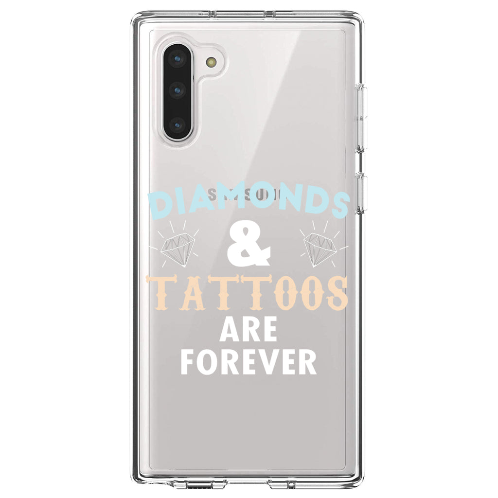 Diamonds and Tattoos Are Forever Clear Shockproof iPhone Case, view 9