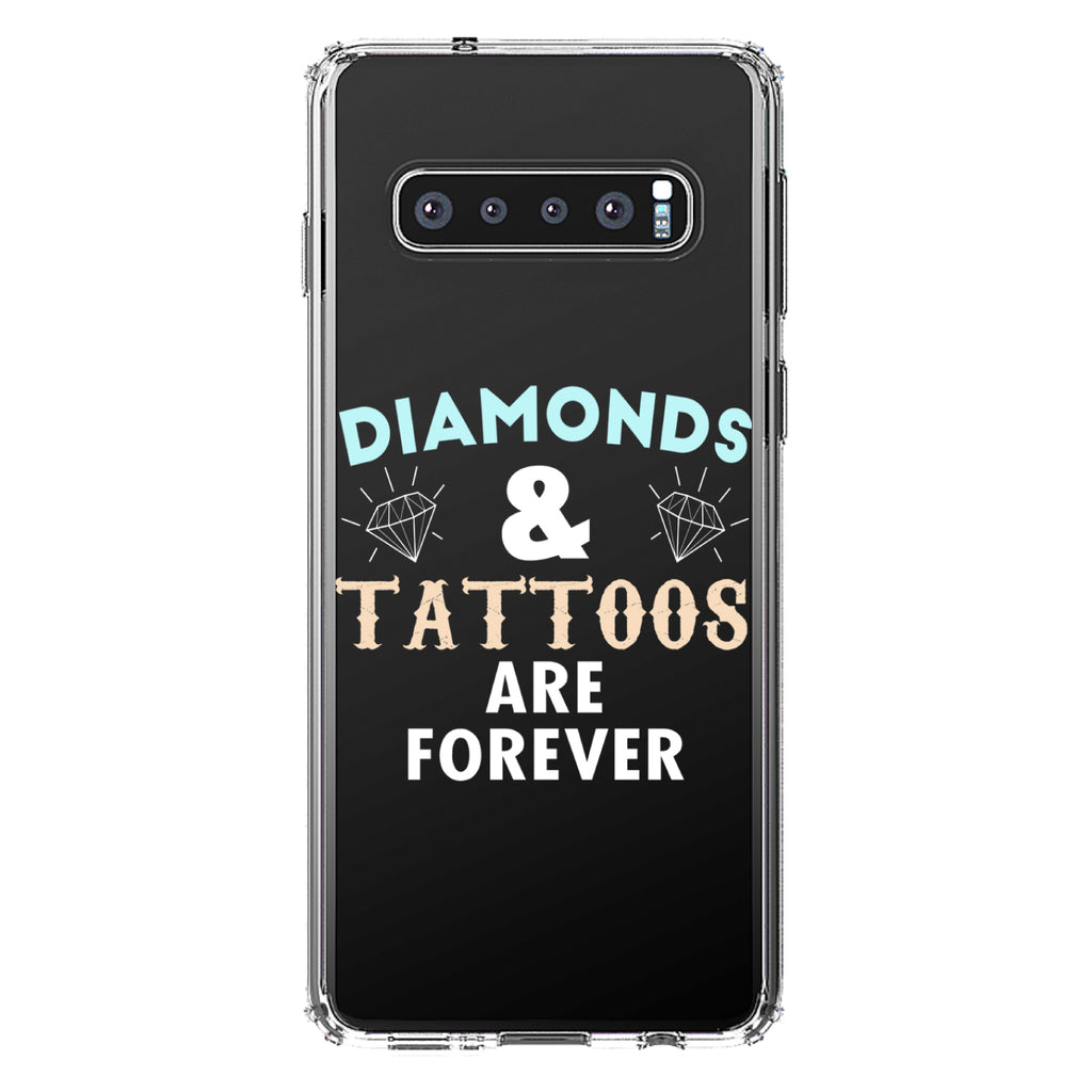 Diamonds and Tattoos Are Forever Clear Shockproof iPhone Case, view 16