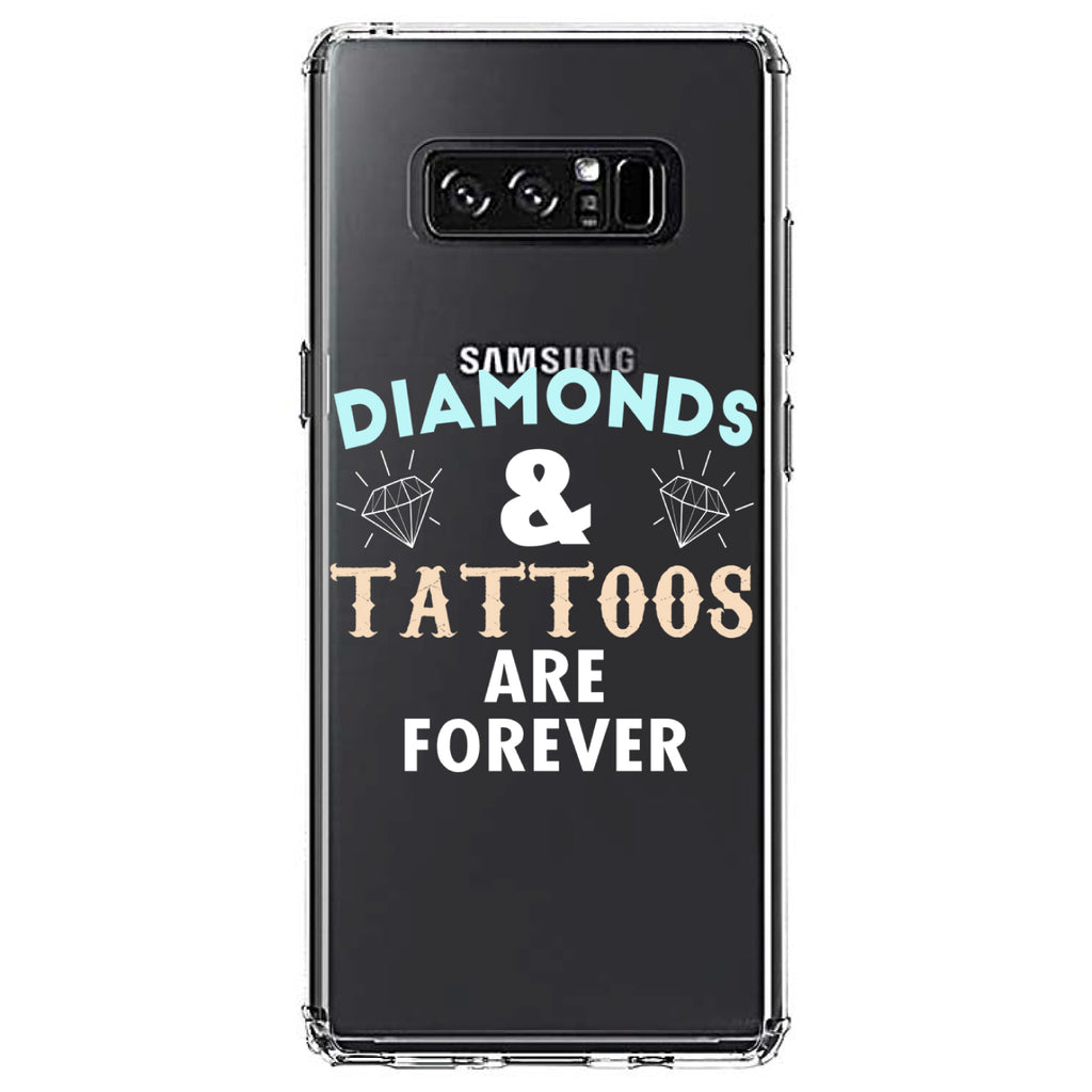Diamonds and Tattoos Are Forever Clear Shockproof iPhone Case, view 12
