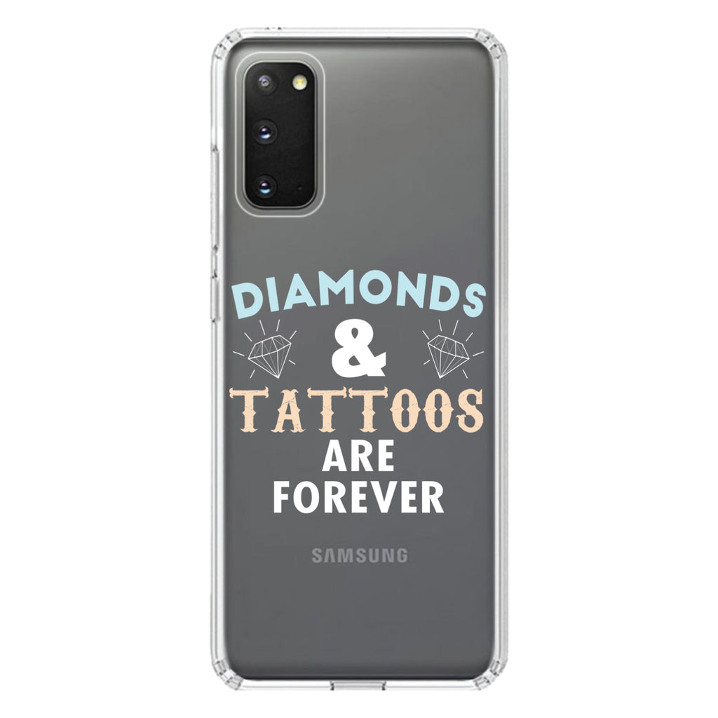 Diamonds and Tattoos Are Forever Clear Shockproof iPhone Case, view 14