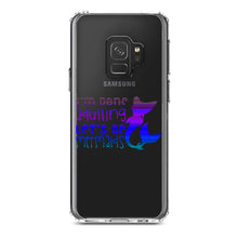 DistinctInk® Clear Shockproof Hybrid Case for Apple iPhone / Samsung Galaxy / Google Pixel - I'm Done Adulting Let's Be Mermaids